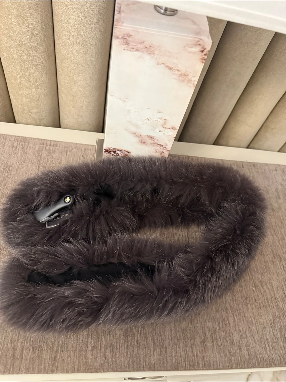 Saga fox fur thick pelts